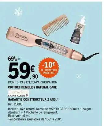 E.Leclerc Coffret demeliss natural care offre