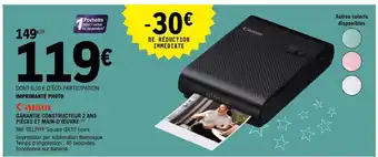 E.Leclerc Imprimante photo canon offre