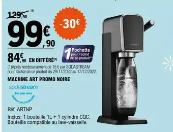 E.Leclerc Machine art promo noire sodastream offre