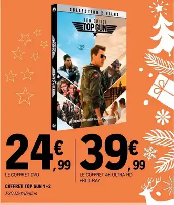 E.Leclerc Coffret top gun 1+2, le coffret 4k ultra hd + blu-ray offre