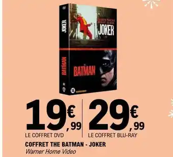 E.Leclerc Le coffret dvd coffret the batman - joker , le coffret blu-ray offre