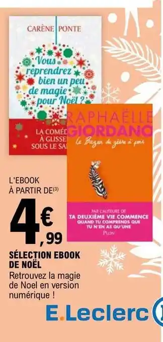 E.Leclerc Ebook de noël offre