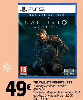 E.Leclerc The callisto protocol ps5 offre