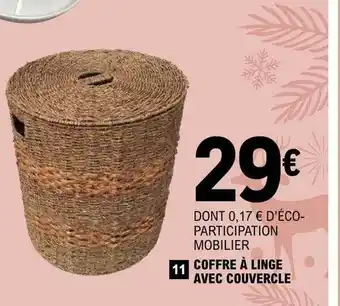 E.Leclerc Coffre à linge avec couvercle offre
