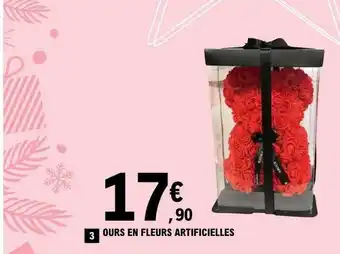 E.Leclerc Ours en fleurs artificielles offre