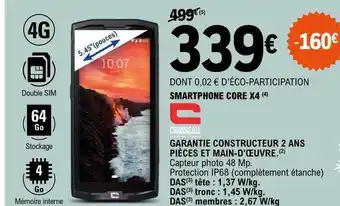 E.Leclerc Smartphone core x4 offre