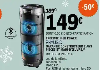 E.Leclerc Enceinte high power offre