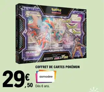 E.Leclerc Coffret de cartes pokémon offre