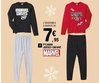 E.Leclerc Pyjama jersey enfant marvel offre