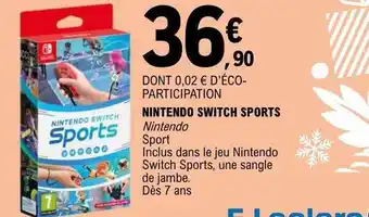 E.Leclerc Nintendo switch sports nintendo offre