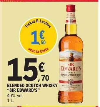 E.Leclerc Blended scotch whisky offre