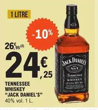 E.Leclerc Tennessee whiskey offre