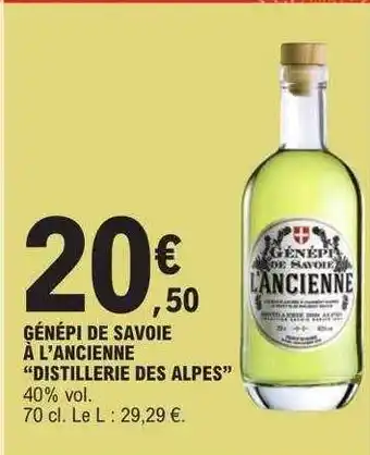 E.Leclerc Génépi de savoie à l'ancienne offre