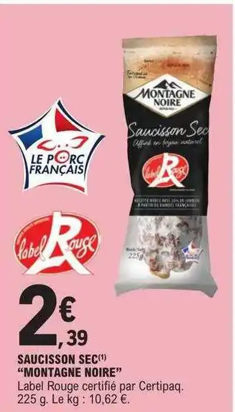 E.Leclerc Saucisson sec offre
