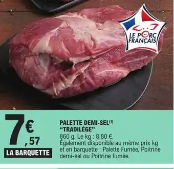 E.Leclerc Palette demi-sel offre