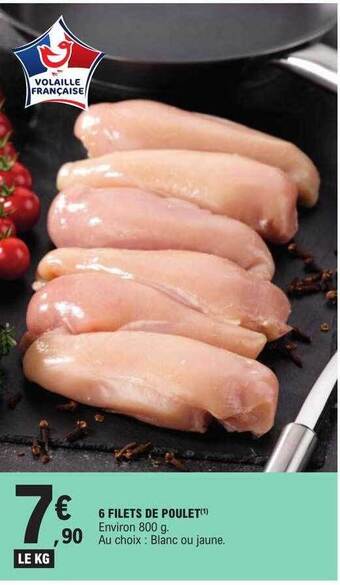 E.Leclerc 6 filets de poulet offre
