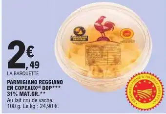 Parmigiano reggiano en copeaux dop 31% mat. gr.