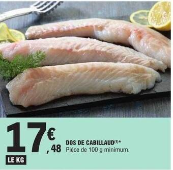 E.Leclerc Dos de cabillaud offre