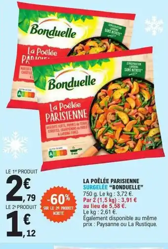 E.Leclerc La poêlée parisienne surgelée offre