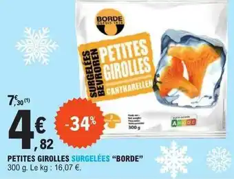 Petites girolles surgelées