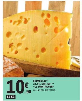 E.Leclerc Emmental 31,5% mat. gr. offre