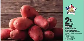 E.Leclerc Pomme de terre de consommation à chair ferme rouge offre