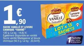 E.Leclerc Sucre vanillé et levure chimique offre