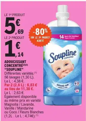 E.Leclerc Adoucissant concentré offre
