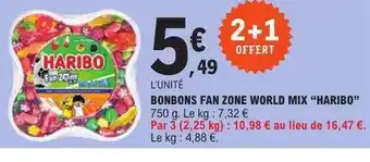 E.Leclerc Bonbons fan zone world mix offre