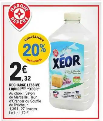 E.Leclerc Recharge lessive liquide offre