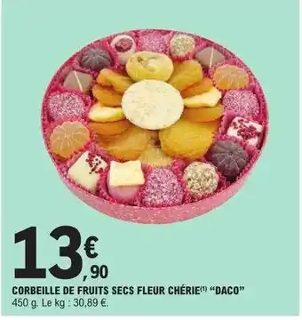 E.Leclerc Corbeille de fruits secs fleur chérie offre