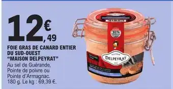 Foie gras de canard entier du sud-ouest