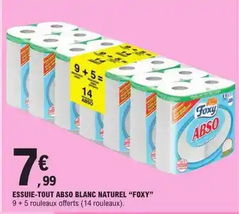E.Leclerc Essuie-tout abso blanc naturel offre