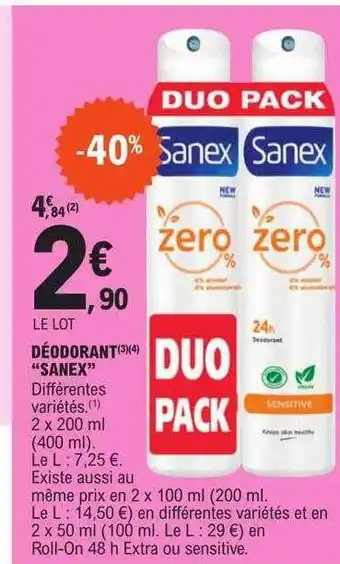 E.Leclerc Déodorant offre