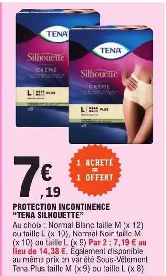 E.Leclerc Protection incontinence offre