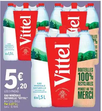 E.Leclerc Eau minérale naturelle offre