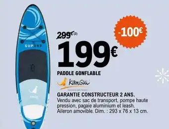 E.Leclerc Paddle gonflable offre