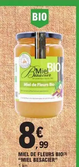 E.Leclerc Miel de fleurs bio offre
