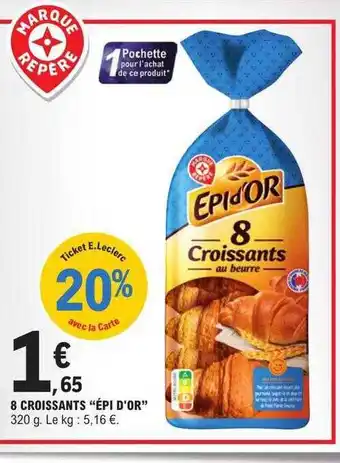 E.Leclerc 8 croissants offre