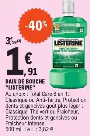E.Leclerc Bain de bouche offre