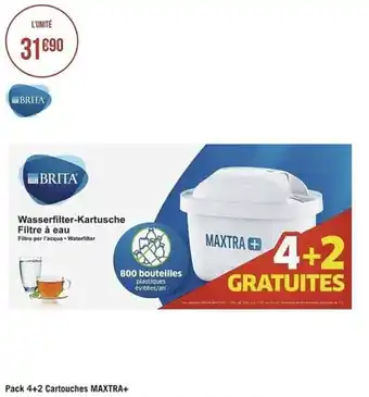 Pack 4+2 cartouches MAXTRA+