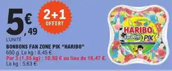 E.Leclerc Bonbons fan zone pik offre