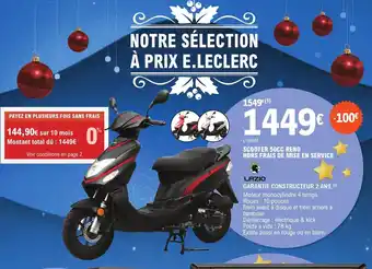 E.Leclerc L'Auto Scooter 50cc Reno Hors Frais de Mise En Service offre