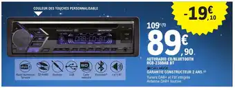 E.Leclerc L'Auto Autoradio CD/Bluetooth offre