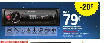 E.Leclerc L'Auto Autoradio Numerique Bluetooth MVH-330DAB offre