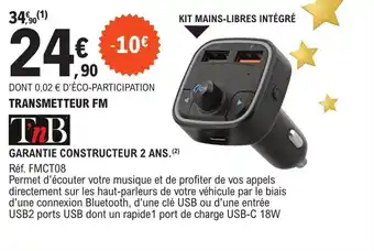 E.Leclerc L'Auto Transmetteur FM offre