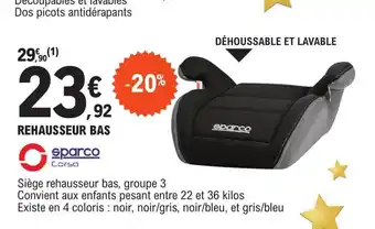 E.Leclerc L'Auto Rehausseur Bas offre