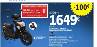 Scooter 50cc Andreo Hors Frais de Mise En Service