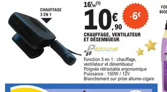 Chauffage Ventilateur Et Désembueur