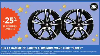 Sur La Gamme de Jantes Aluminium Wave Light Racer